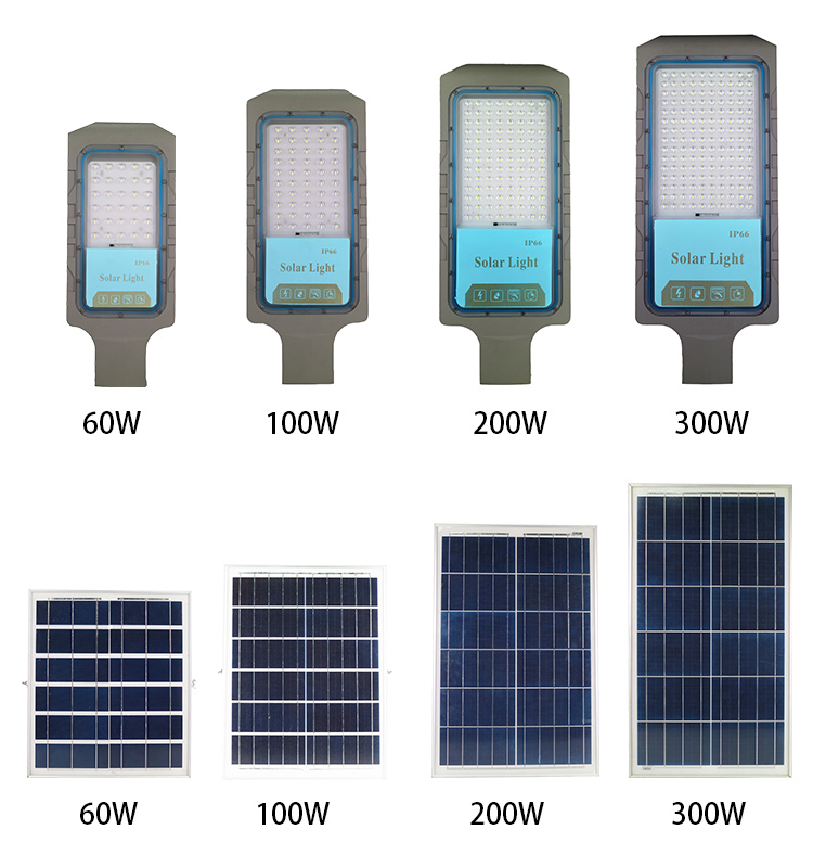 solar panel street light split for public road lighting