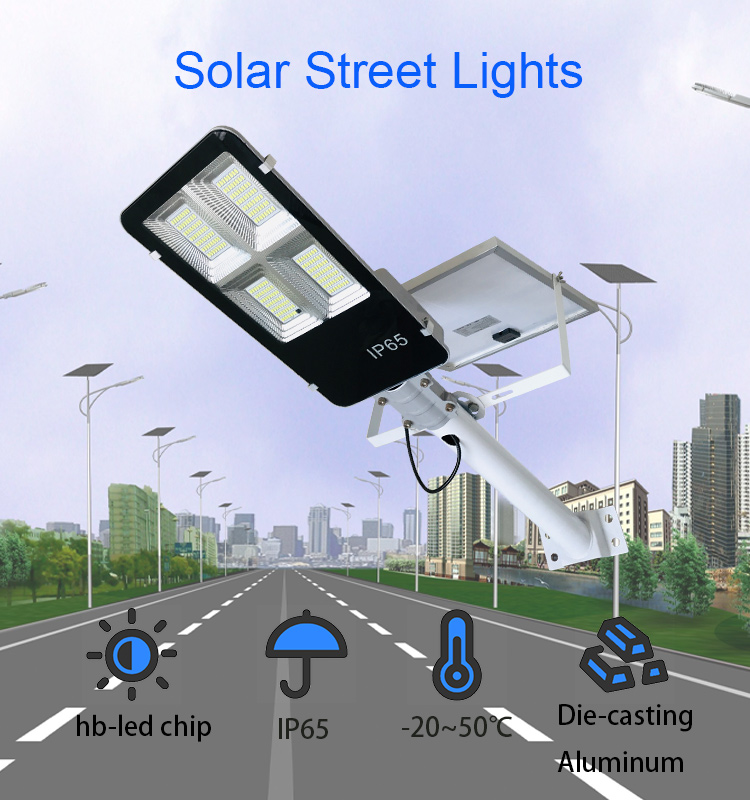 street lamp with solar panel