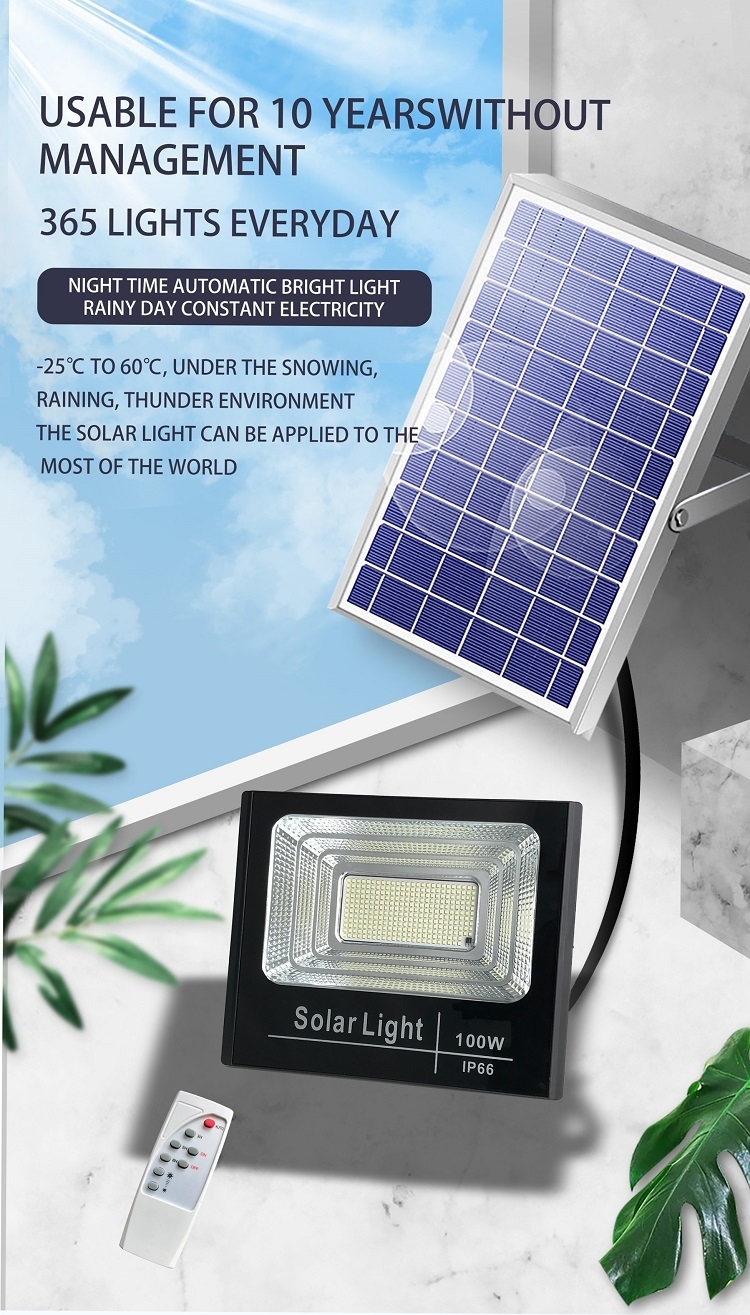 YL814 Classic Solar Flood Lights with ABS/Aluminum Housing