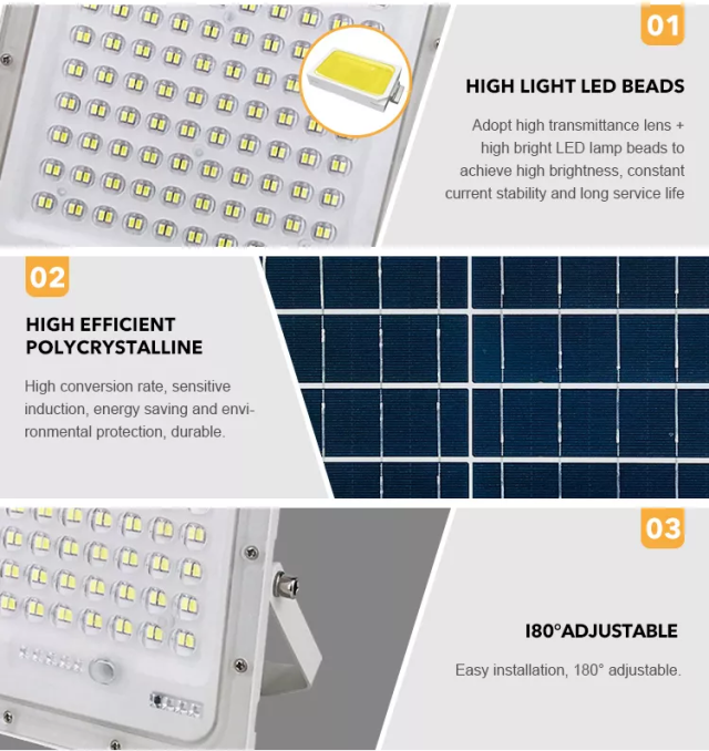 solar floodlight white body for wholesale and retail - Image 3