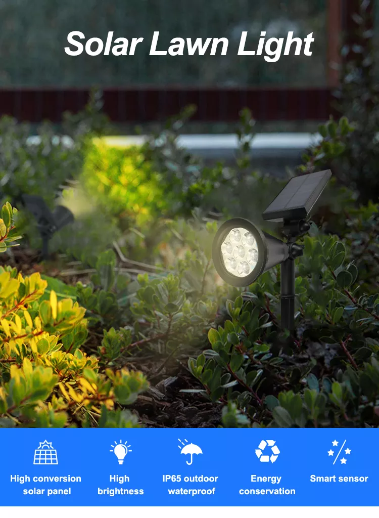 solar ground plug lights