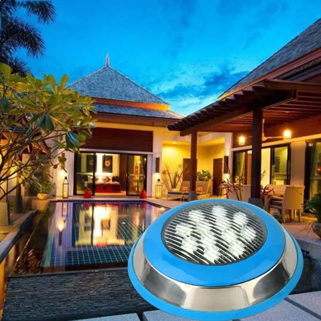 stainless steel led swimming pool light warm white or rgb