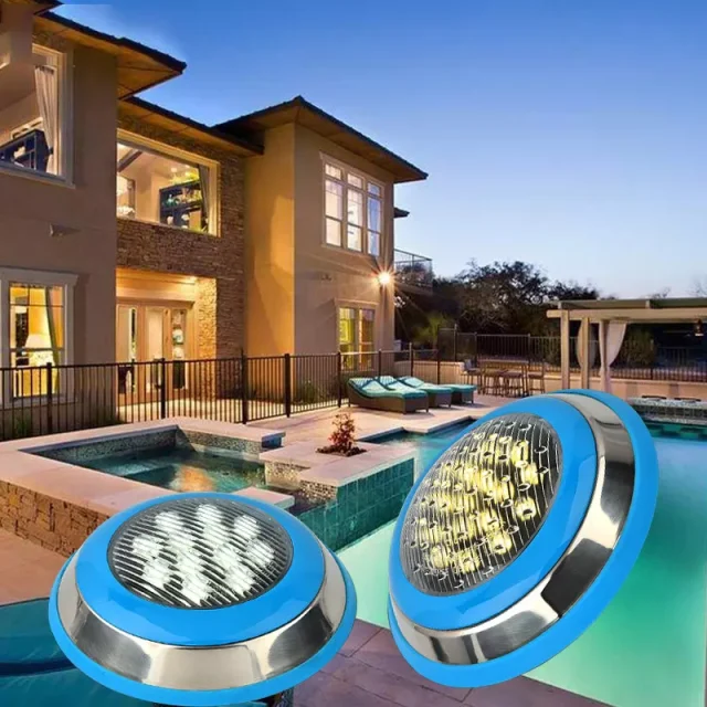 stainless steel led swimming pool light warm white or rgb - Image 2