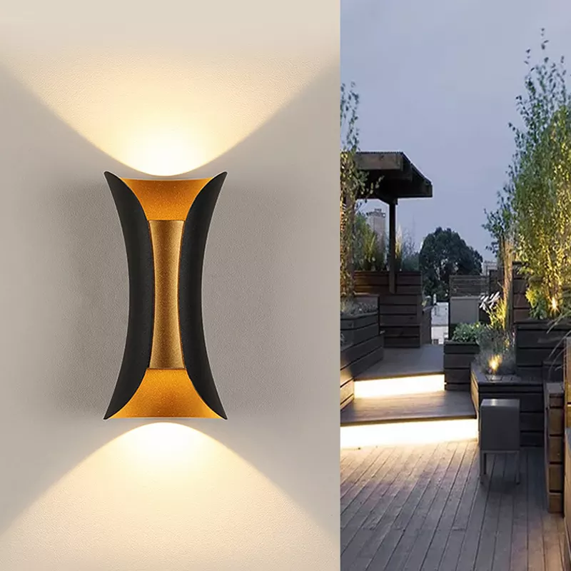 YL-6023M Golden Ip65 Wall Light Aluminum Waterproof - Image 4
