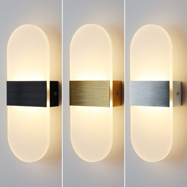 indoor wall lamps simple acrylic led wall pack light