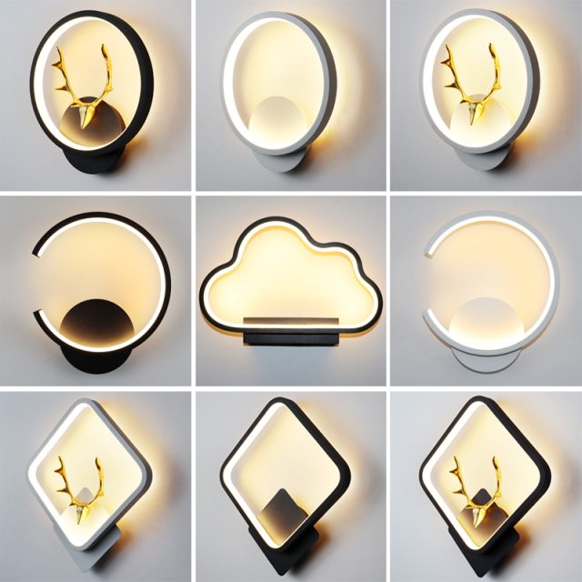 wall lamp for bedroom aluminum led decorative wall light