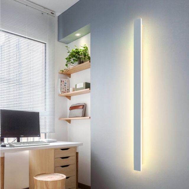 wall light for bedroom simple metal Long strip wall lamp - Image 3