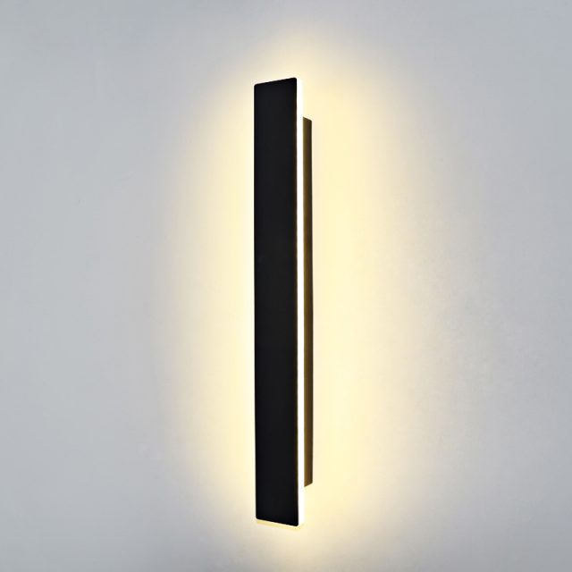 wall light for bedroom simple metal Long strip wall lamp