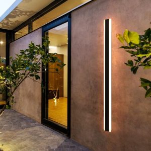 outdoor long strip wall lamp