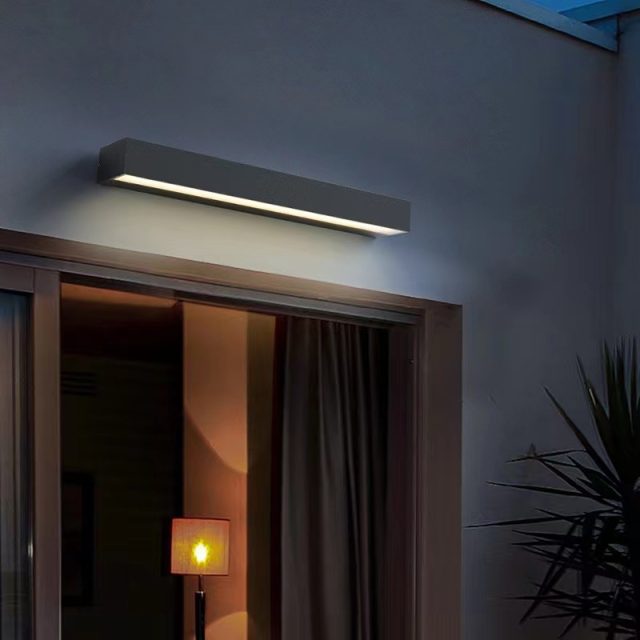 outdoor modern wall lights aluminum simple long strip - Image 2