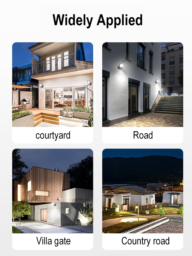 installation effect for courtyard road and villa gate.