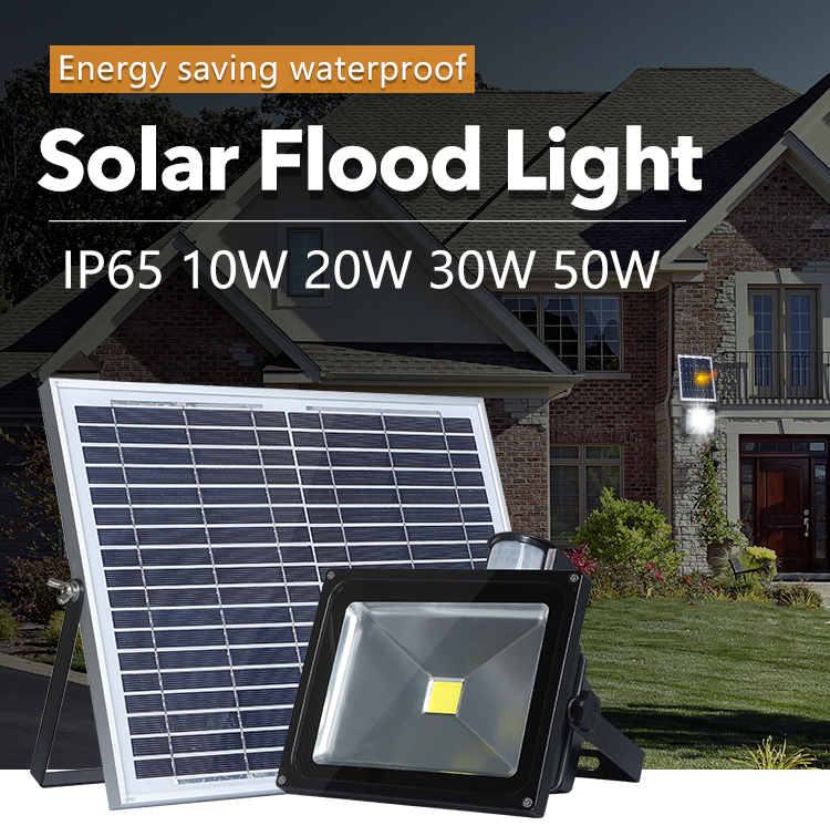 led solar flood light