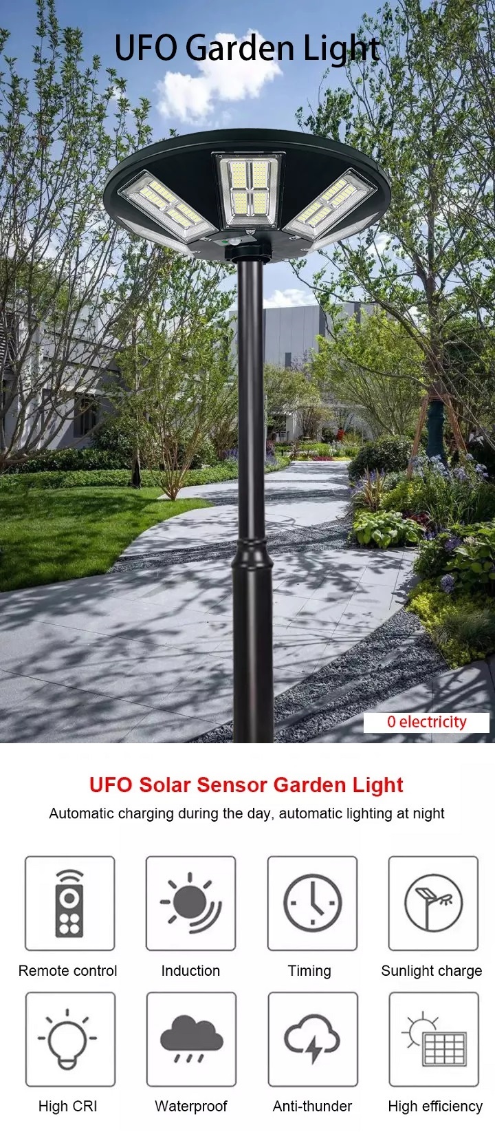 outdoor solar street lamp