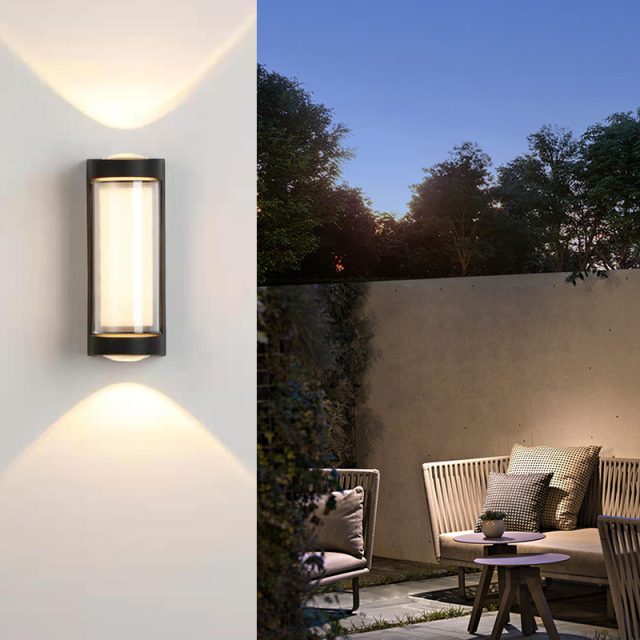 outside wall lights ip65 up and down and middle lighting - Image 2