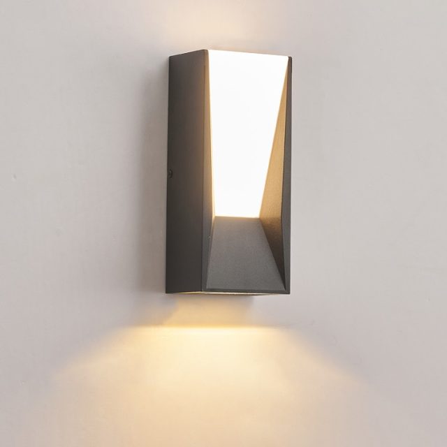 outdoor ip65 modern minimalist led wall lamp with sensor