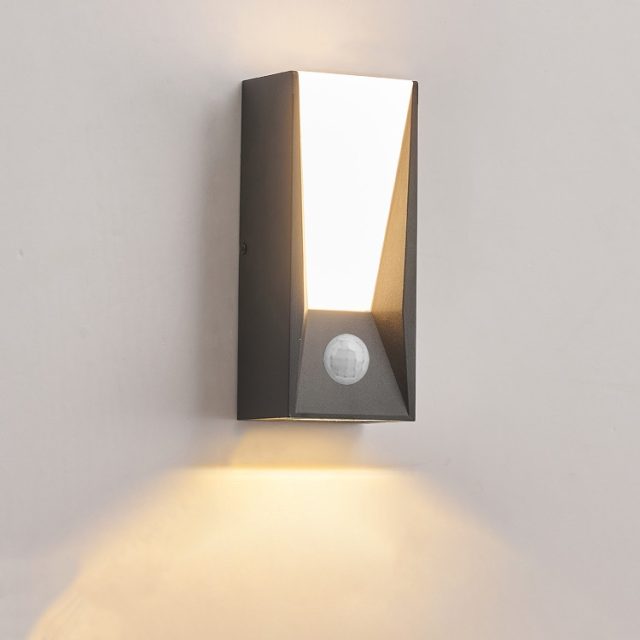 outdoor ip65 modern minimalist led wall lamp with sensor - Image 3