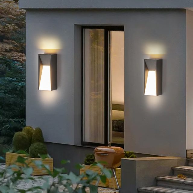 outdoor ip65 modern minimalist led wall lamp with sensor - Image 4