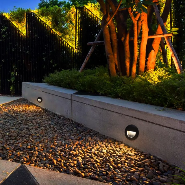 outdoor ip65 waterproof round led stair wall light - Image 6