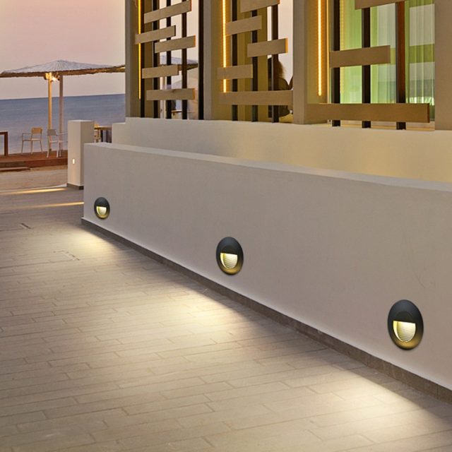 outdoor ip65 waterproof round led stair wall light - Image 8