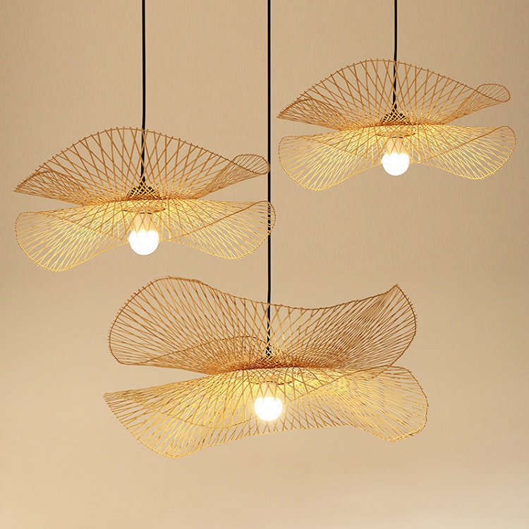 hot sell chandelier indoor hanging bamboo pendant light