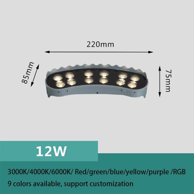 outdoor ip65 waterproof rgb led palm tree ring light - Image 2