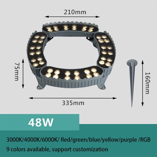 outdoor ip65 waterproof rgb led palm tree ring light - Image 3