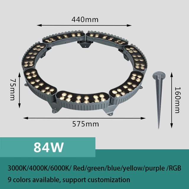 outdoor ip65 waterproof rgb led palm tree ring light - Image 6