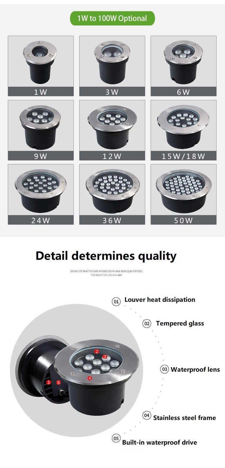 rgb led underground light