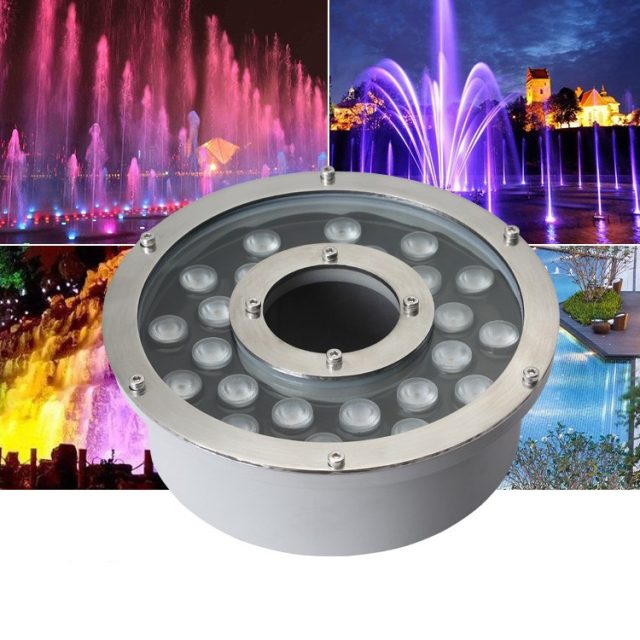 6w 9w 12w 18w 24w outdoor underwater led fountain light