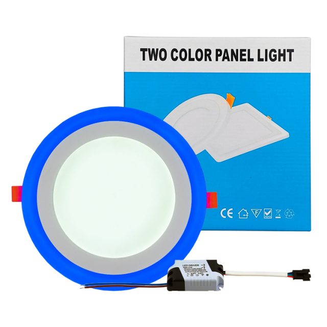 recessed slim 6W 9W 16W 24W 36W two color panel light