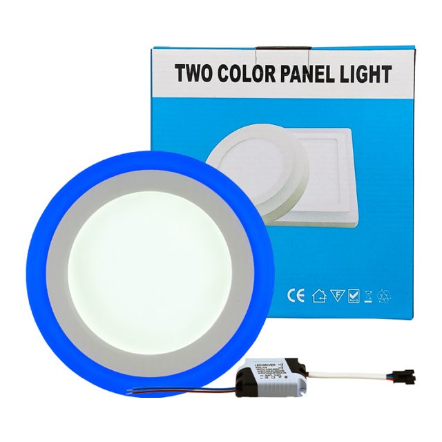 Surface two color led RGB panel light for home and KTV