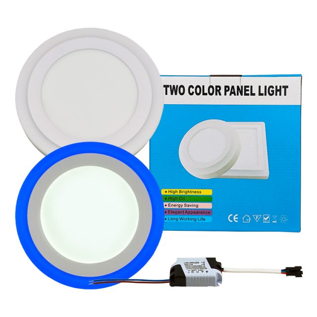 Surface two color led RGB panel light for home and KTV