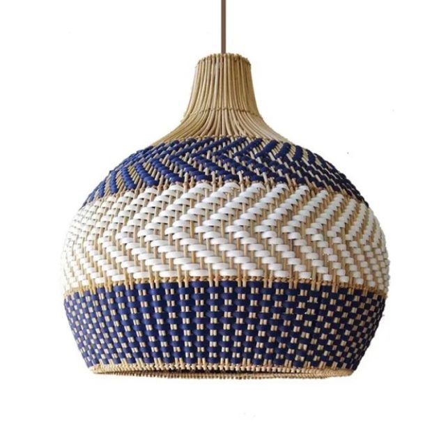 Handmade Modern Rattan Woven Lampshade America Pendant light