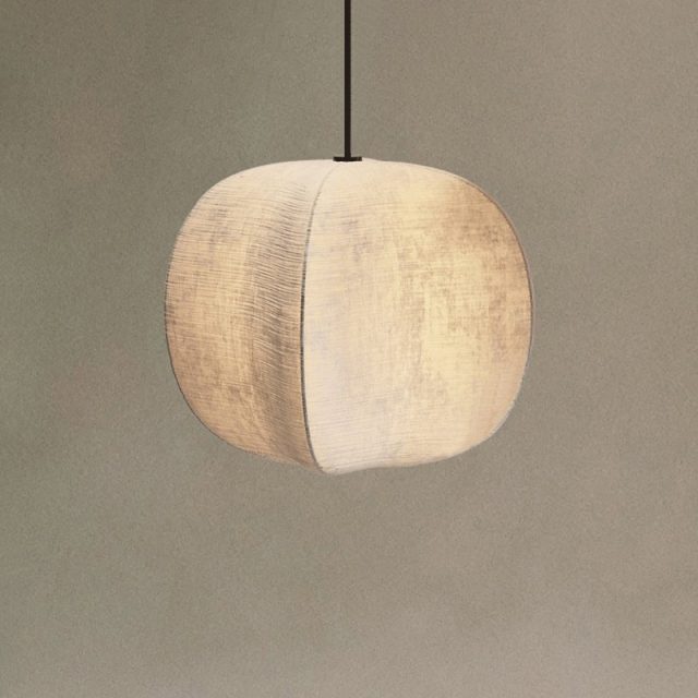 YL-BY11 Fabric Lamp Shade Wabi Sabi Pendant Light - Image 3