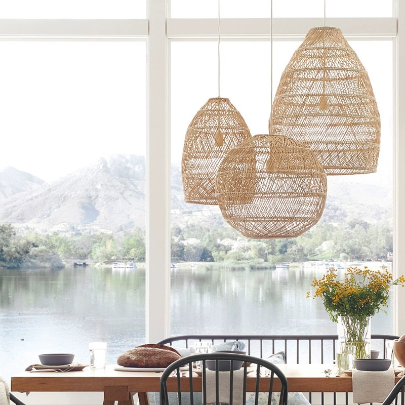 Rattan Hanging lights