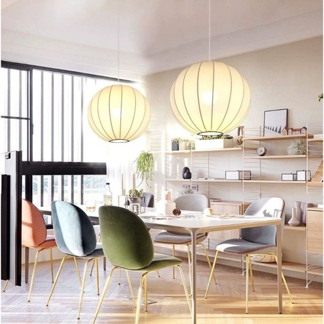 YL-BY01 Fabric Lamp Shade Wabi Sabi Pendant Light - Image 2