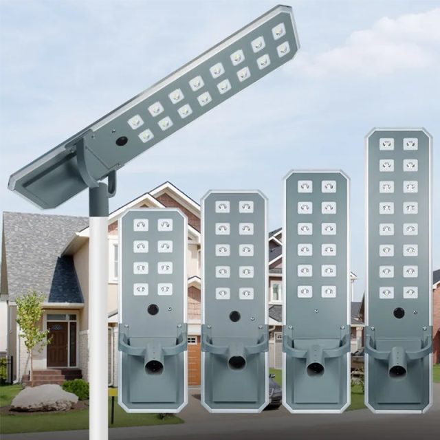 300w 400w 500w 600w High Quality Brightness Aluminum Profile Led Solar Street Lights - Image 2