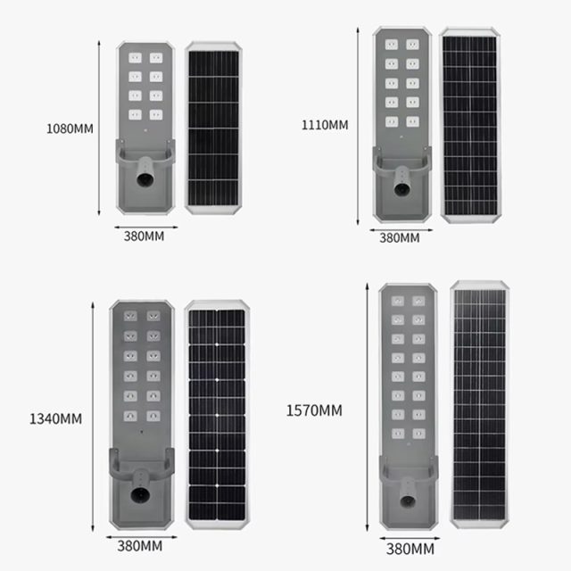 300w 400w 500w 600w High Quality Brightness Aluminum Profile Led Solar Street Lights - Image 6