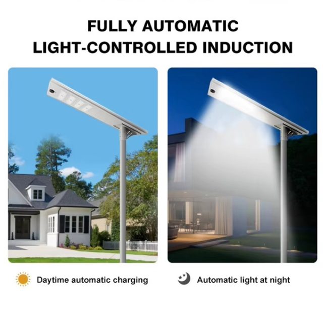 High Quality Integrated Heavy Duty Aluminum Profile Body Led Solar Street lights - Image 5