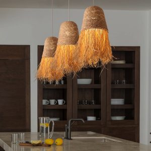 YL-TB28 Wabi-Sabi Style Rattan Hanging Pendant Lights