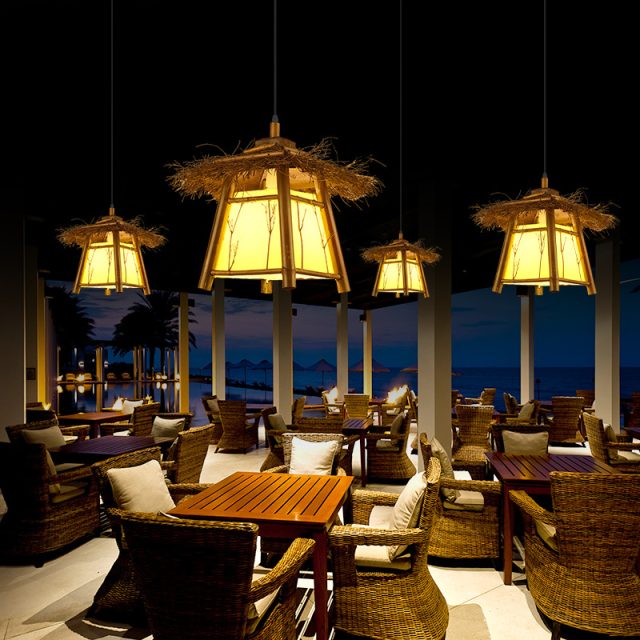 YL-ZB37 Environmentally Friendly Natural Bamboo Hanging Pendant Light for Restaurant and Cafe - Image 4