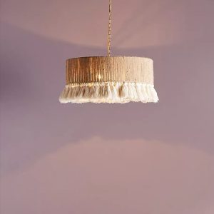 YL-ZS19 Hemp Rope Hanging Bohemian Pendant Lights