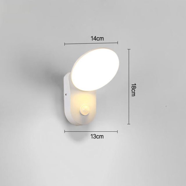 Modern Aluminum 12W Outdoor IP65 Waterproof LED Wall Lamp with Motion Sensor - Image 7
