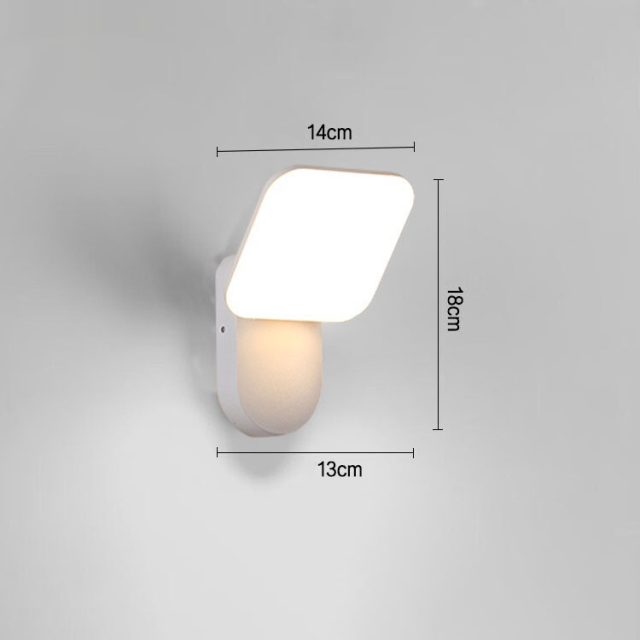 Modern Aluminum 12W Outdoor IP65 Waterproof LED Wall Lamp with Motion Sensor - Image 8