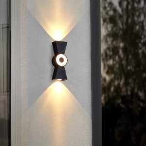 Aluminum IP65 Waterproof up Middle Down Chinese Knot Led Outdoor Wall Lamps