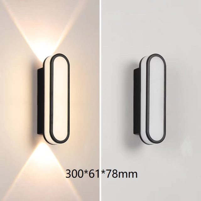 Simple Black and White 7W 10W Outdoor IP65 Waterproof Aluminum LED Wall Lamp - Image 5