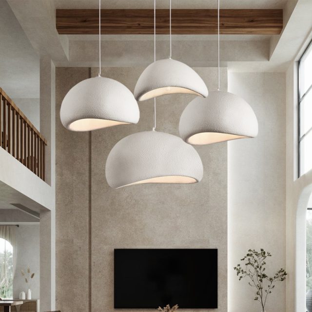 High-density Polystyrene Chandeliers & Pendant Lights with Led Light Bulb - Image 4