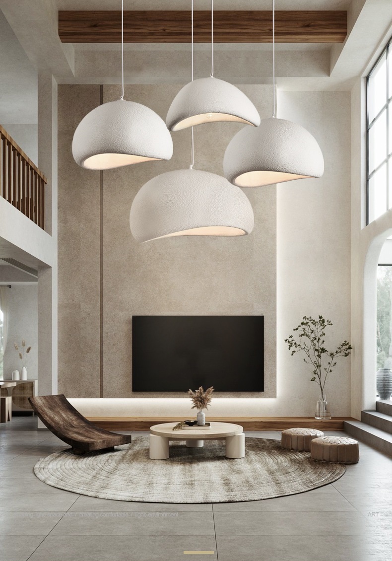 High-density Polystyrene Chandeliers & Pendant Lights with Led Light Bulb