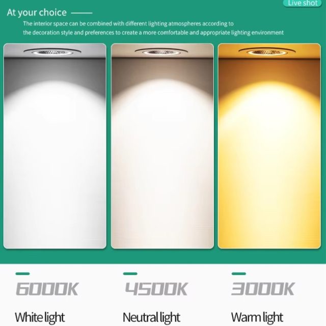 Aluminum Frame and Radiator Adjustable Angle 5w 7w 12w 20w 30w Ceiling Recessed Led Spot Light - Image 6