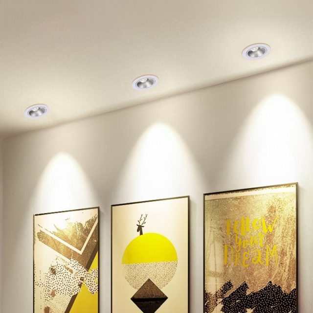 Aluminum Frame and Radiator Adjustable Angle 5w 7w 12w 20w 30w Ceiling Recessed Led Spot Light - Image 7